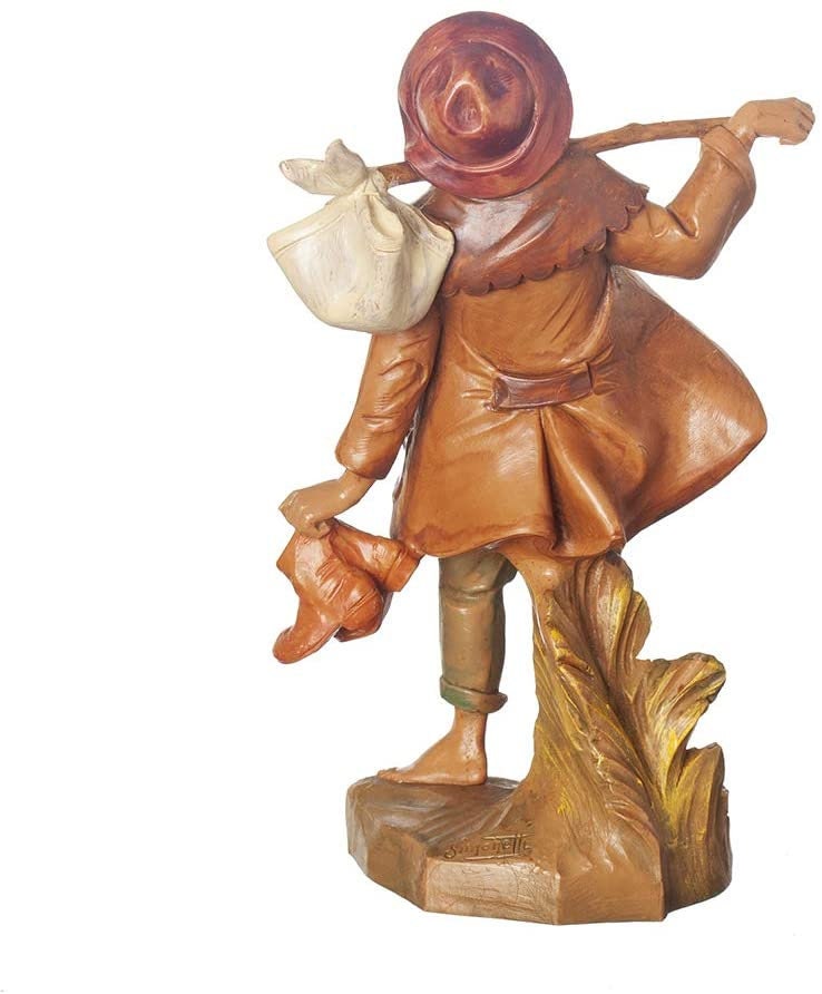 New In Box Fontanini 7.5" Scale Reuben the Traveler 52830