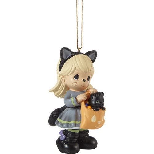 Precious Moments Halloween Ornament | Have A Purr-FECT Halloween Resin Ornament | Cat Costume | Halloween Figurine to Hang