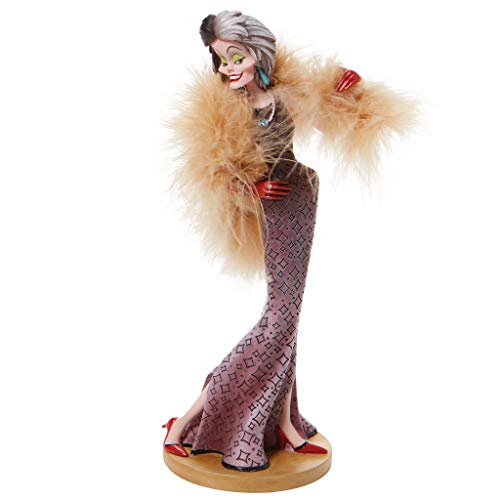 Enesco Disney Showcase Couture Force 101 Dalmatians Cruella de Vil Figurine, 8.46 Inch, Multicolor