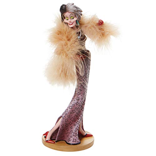 Enesco Disney Showcase Couture Force 101 Dalmatians Cruella de Vil Figurine, 8.46 Inch, Multicolor