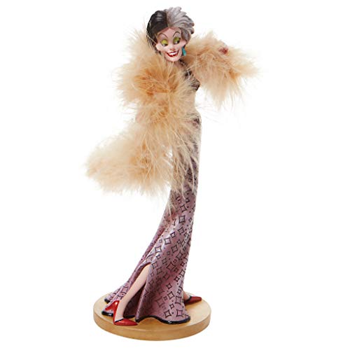 Enesco Disney Showcase Couture Force 101 Dalmatians Cruella de Vil Figurine, 8.46 Inch, Multicolor