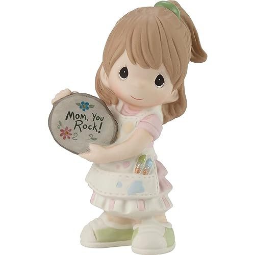 Precious Moments Mom, You Rock! Girl Figurine, Burnette