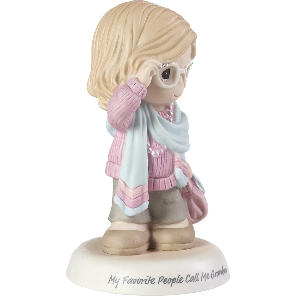 Precious Moments Grandma Figurine | My Favorite People Call Me Grandma Bisque Porcelain Figurine | Gift for Grandma | Mother's Day | Best Grandma Gift