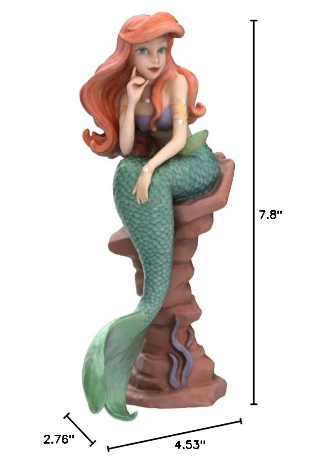 Enesco Disney Showcase Couture de Force Little Mermaid Ariel Figurine, 7.8 Inch, Multicolor