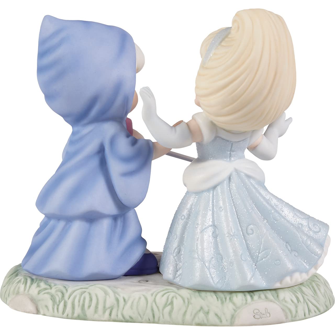 Precious Moments Cinderella Figurine | May All Your Dreams Come True Disney Cinderella Figurine | Cinderella & Fairy Godmother | Disney Decor