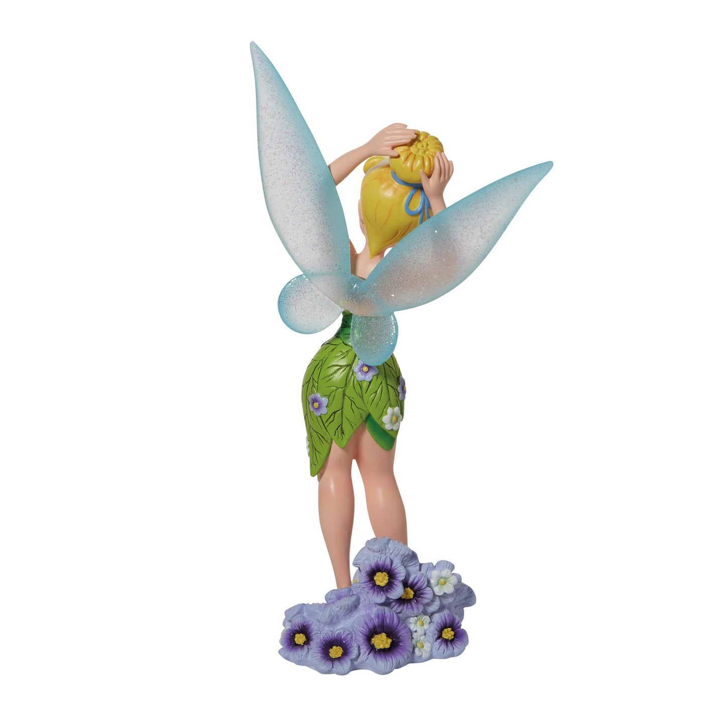 Enesco Disney Showcase Botanical Tinker Bell in Pansies Figurine, 8.11 Inch, Multicolor