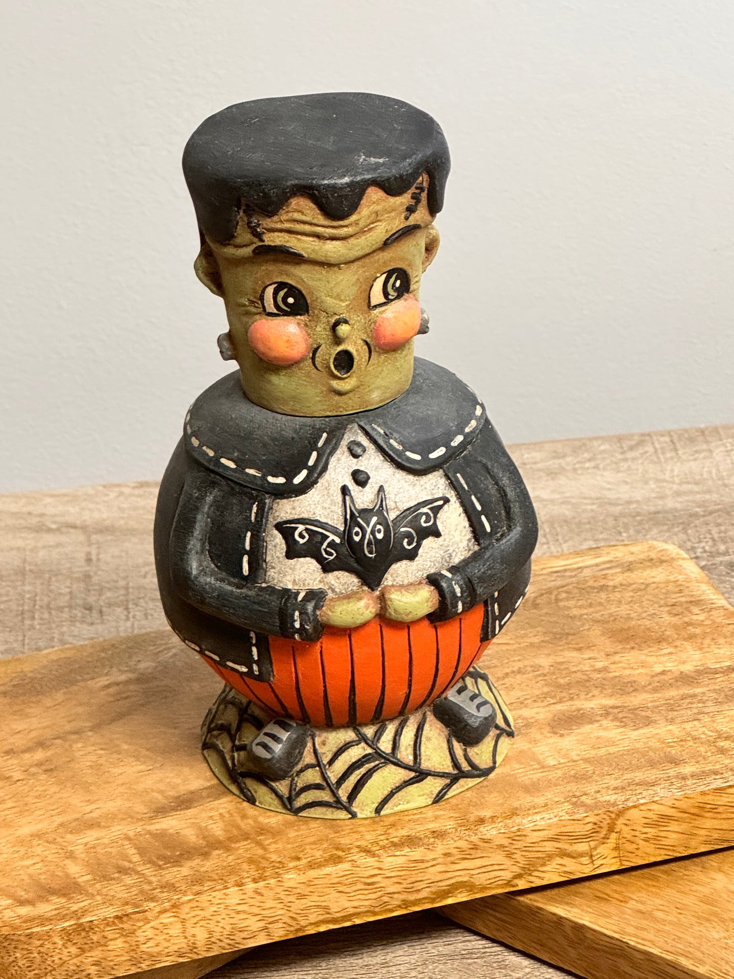 New Johanna Parker Frankie O'Bats Spooks Jar Container