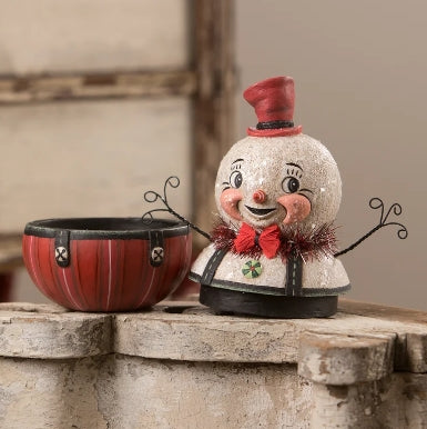 New Johanna Parker Snowman Freddy Frost Container