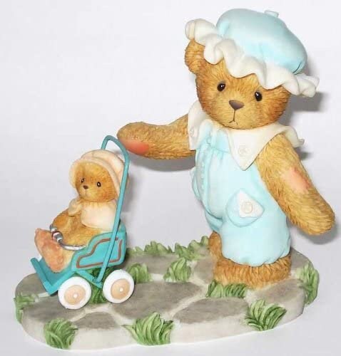 New in Box Cherished Teddies 2001 LUCINDA Girl with Stroller 7897711