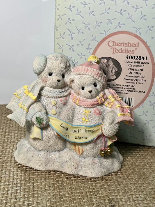 Cherished Teddies Hayward & Effie Love Will Keep Us Warm 4002841