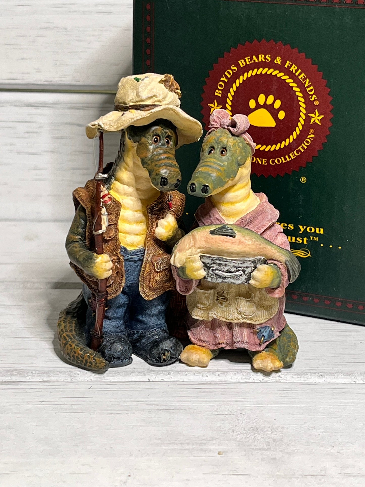 Boyds Bear Bearstone - Irwin & Terri Crocpot...Now Yer Cookin' #2442