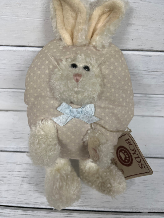 New Boyds Bears Plush Hop The Bunny In Pink Dotted Egg 904426