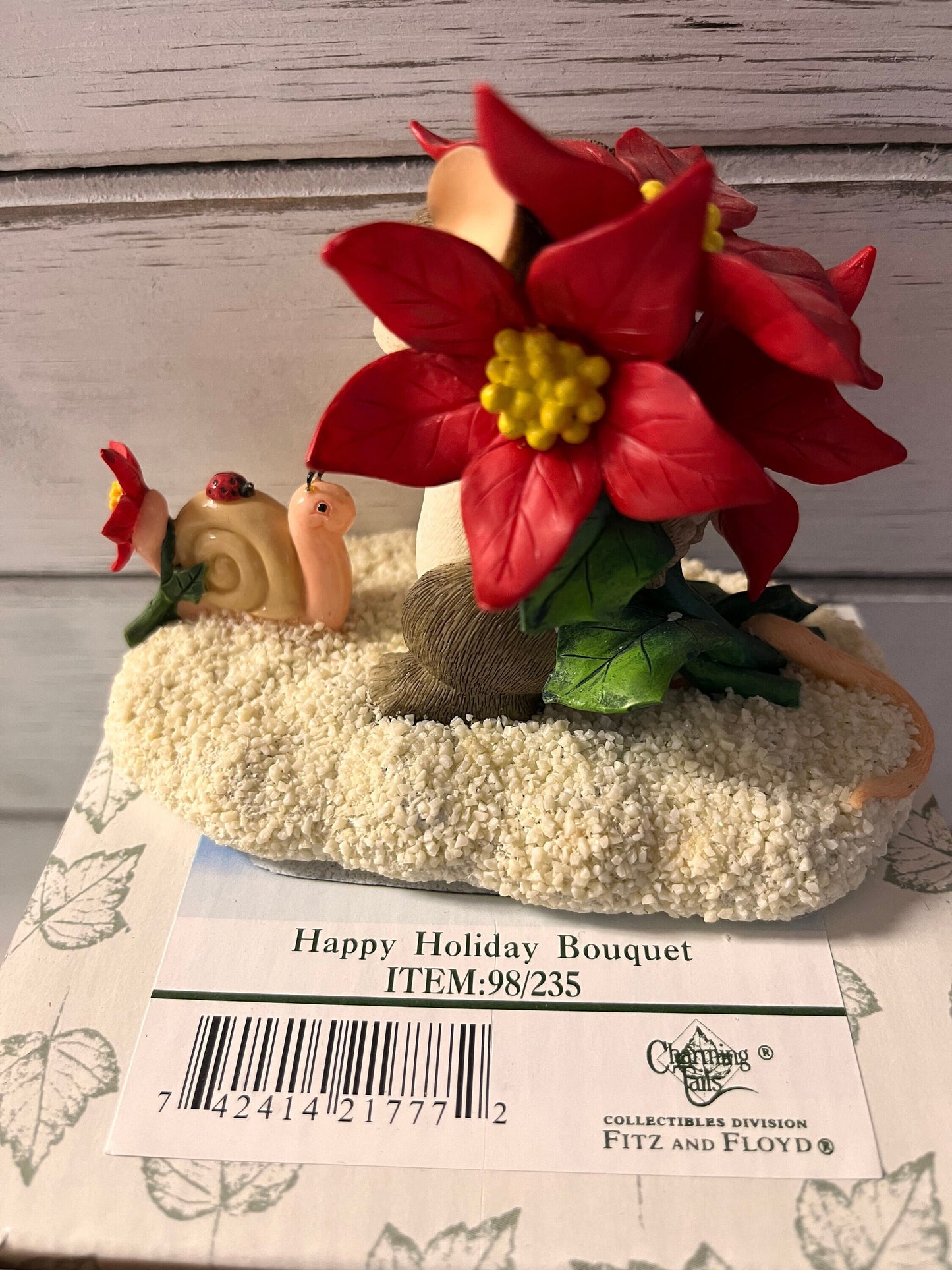 Charming tails by fitz and floyd happy holiday bouquet 98/235