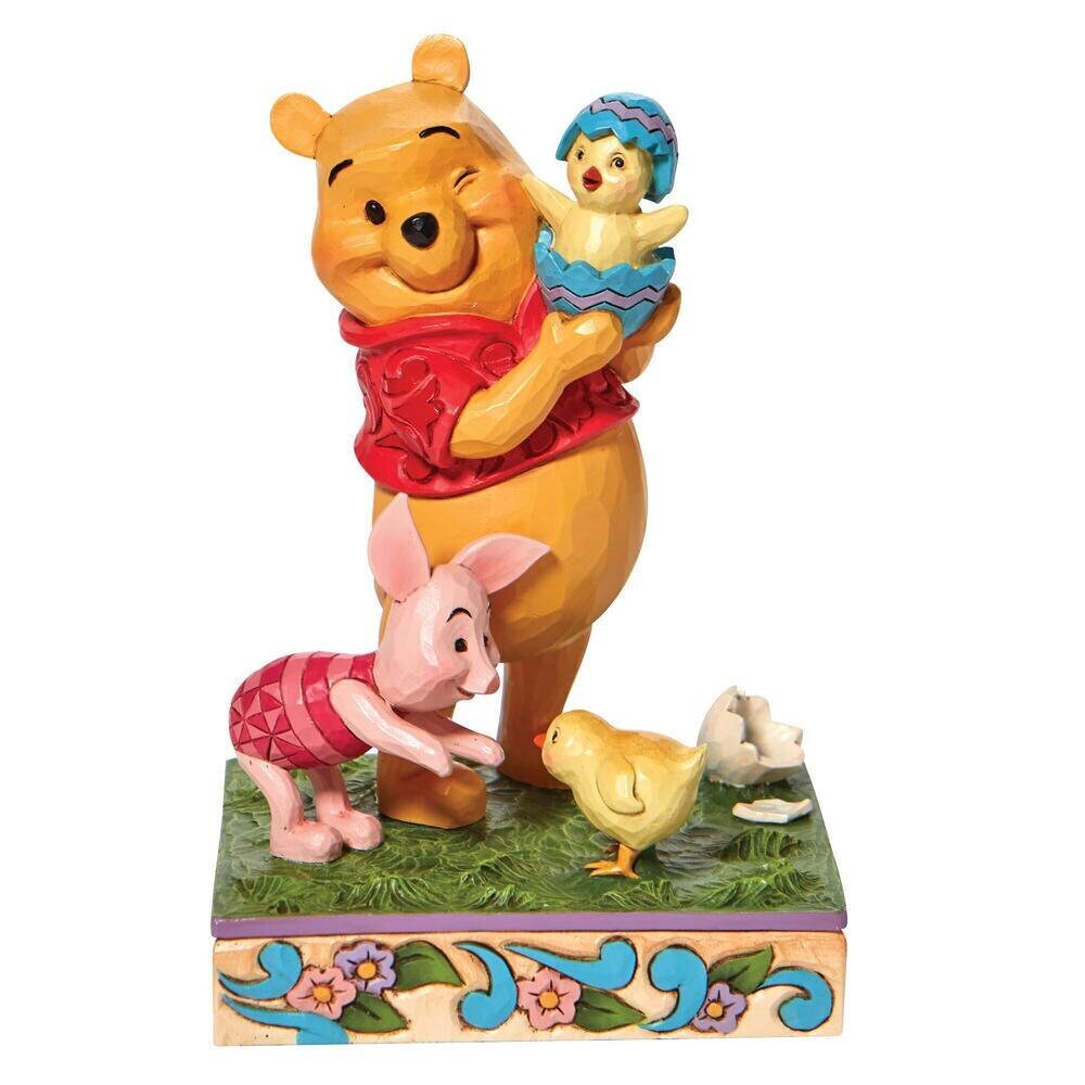 New jim shore easter winnie the pooh & piglet with chick 6010103