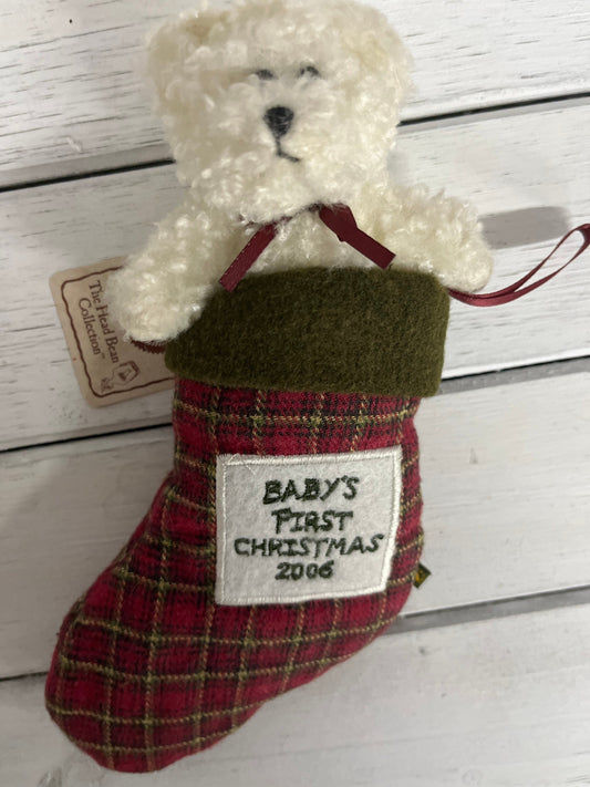 New boyds bears plush ornament baby’s first christmas 2006