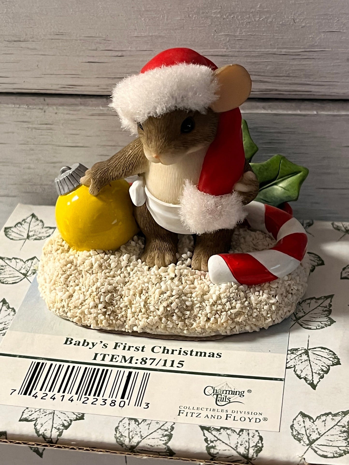 Charming tails by fitz and floyd baby's first christmas 87/115