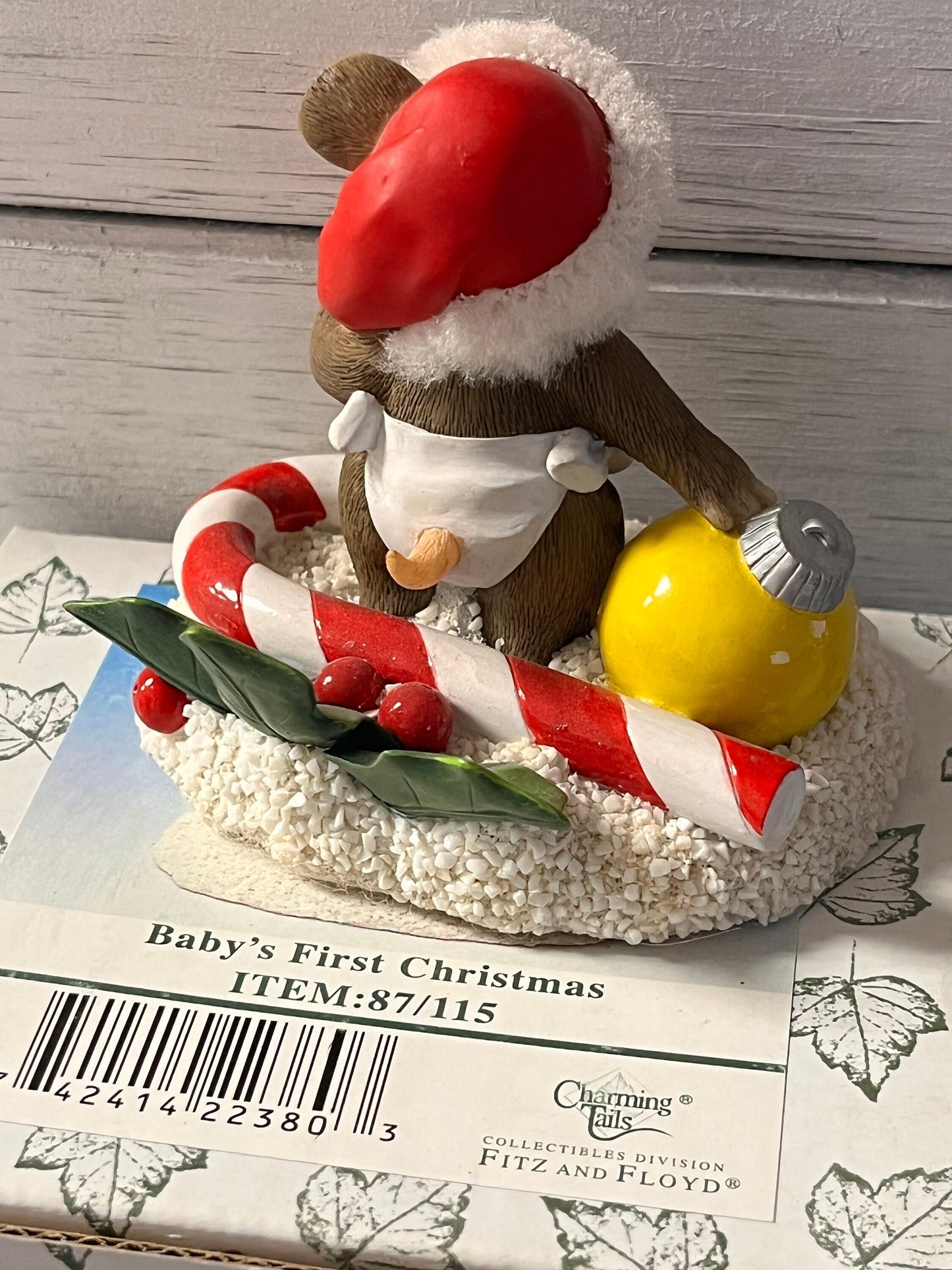 Charming tails by fitz and floyd baby's first christmas 87/115