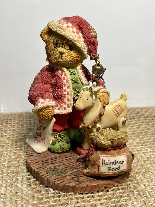 Cherished Teddies by Enesco Santa Wendall Have You Been Naughty or Nice 848565