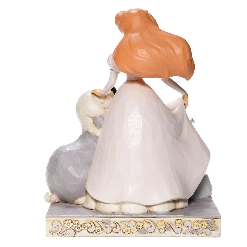 New in box jim shore 7.75&quot; little mermaid white woodland ariel 6008066