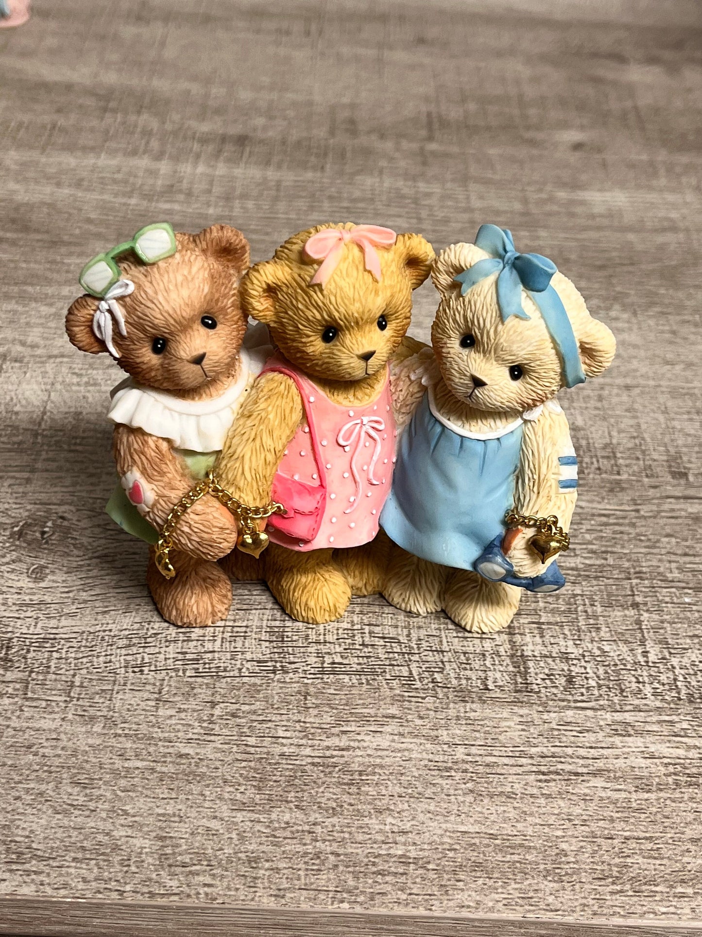 Cherished teddies by Enesco 2005 Liza, Barbie & Ashlyn Friends Are Forever In Your Heart 4002832