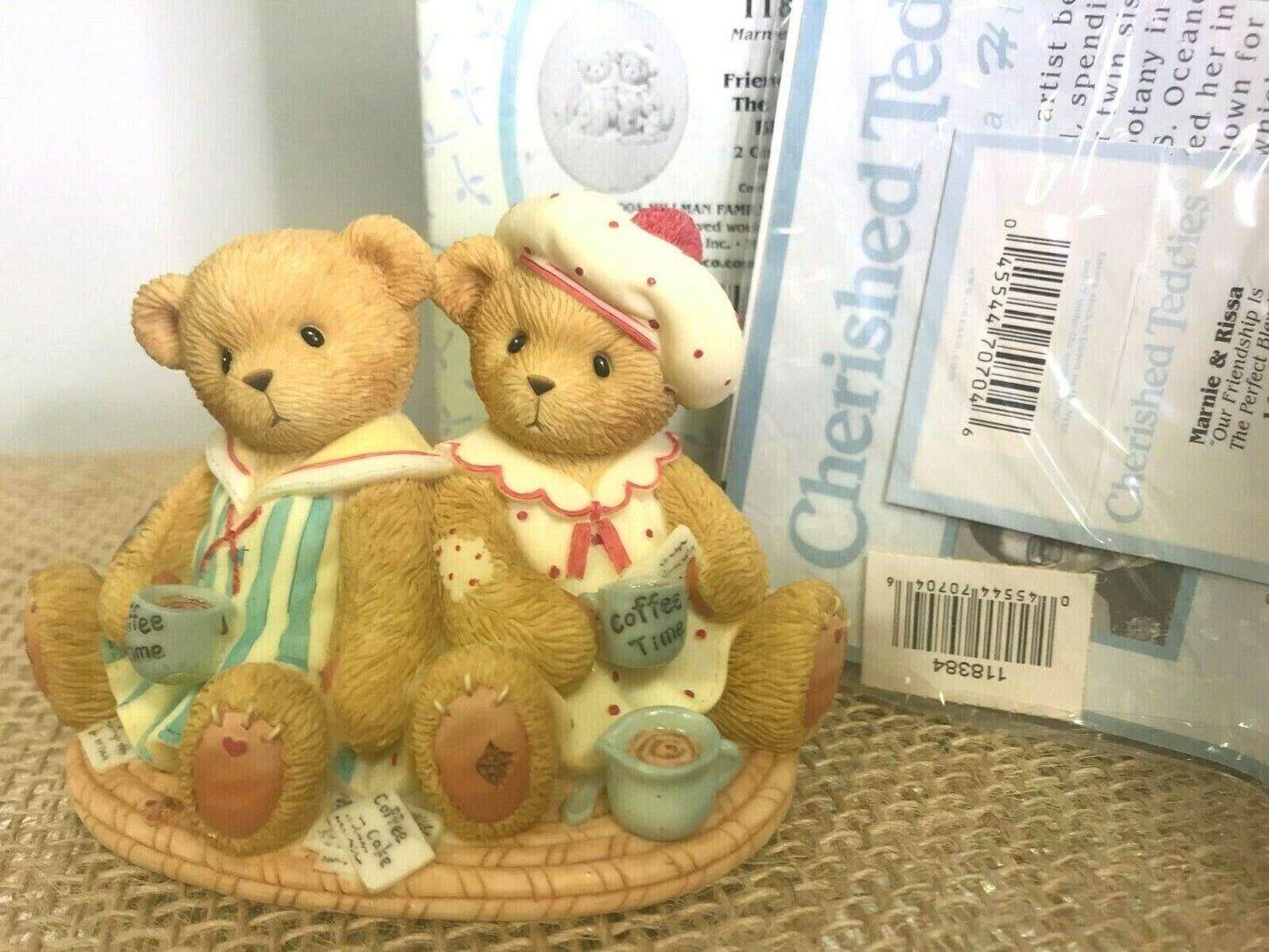 New cherished teddies marnie & rissa our friendship is the perfect blend 118384