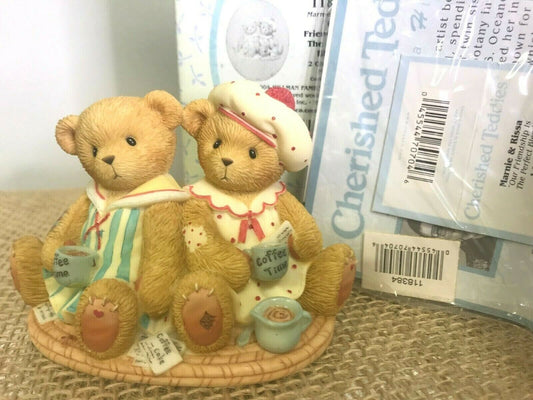 New cherished teddies marnie & rissa our friendship is the perfect blend 118384