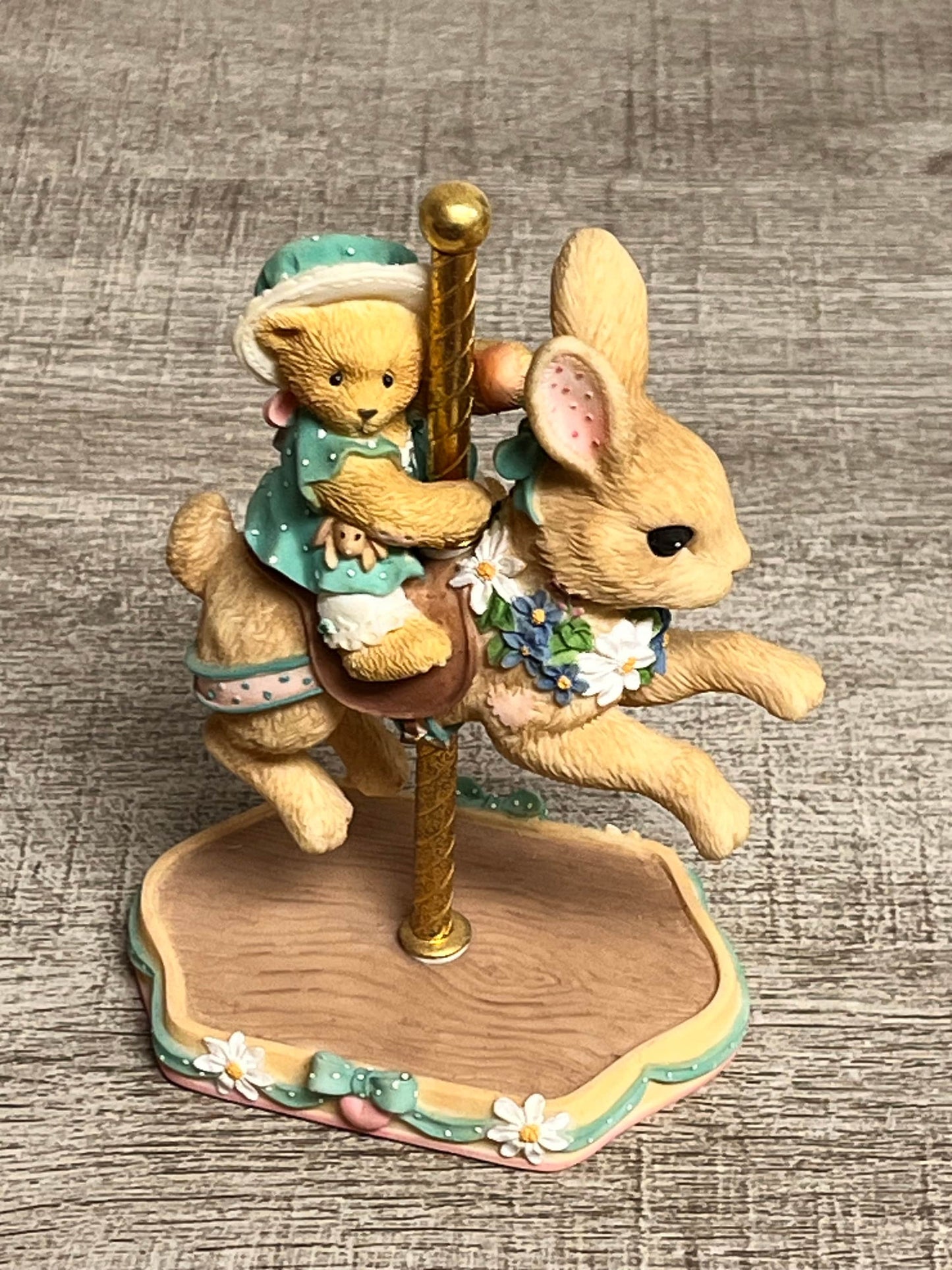 Cherished Teddies by Enesco JENELLE on Carousel Horse A Friend Is Somebunny 505579