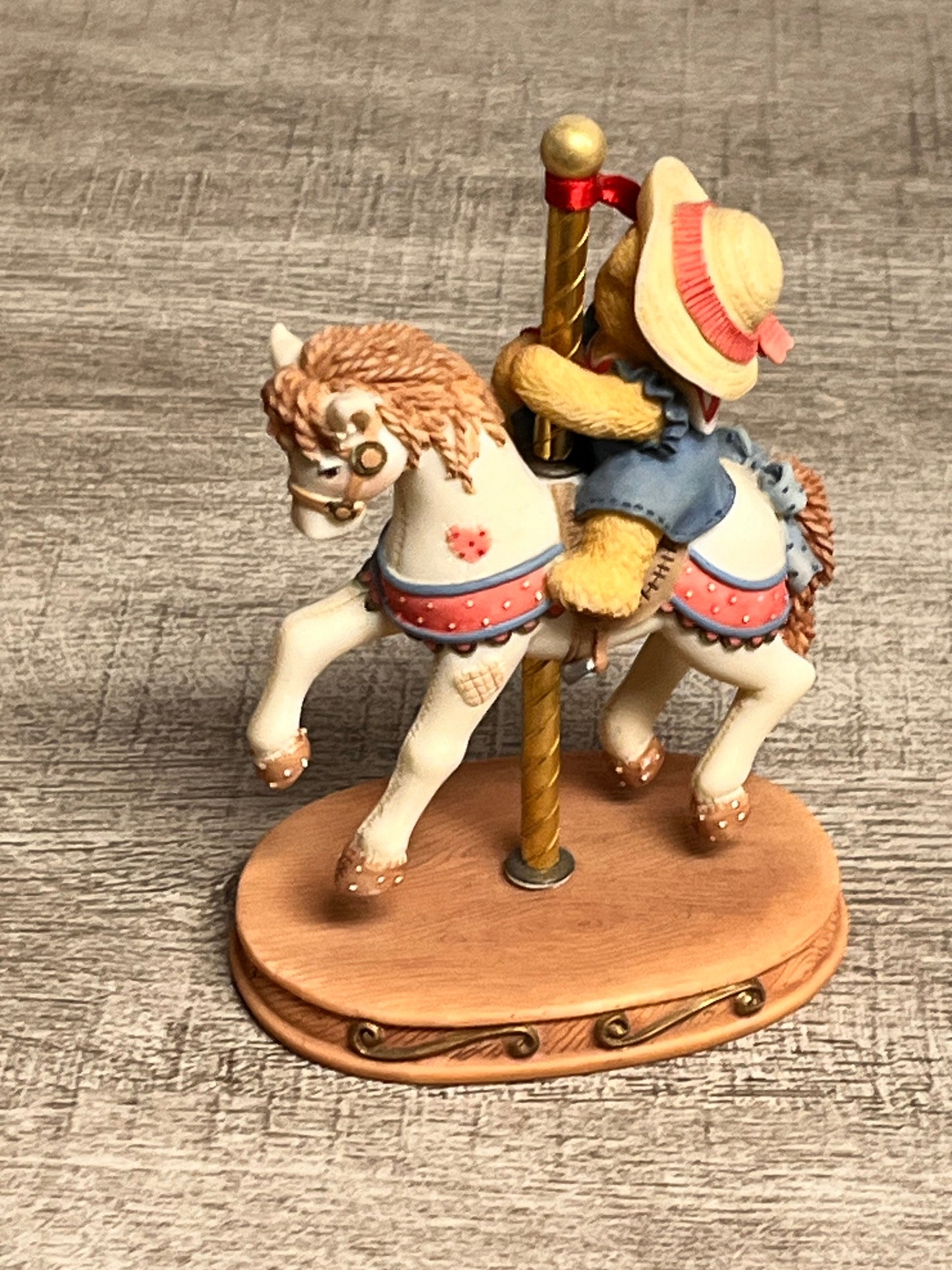 Cherished Teddies by Enesco GINA on Carousel Horse Where Friends Gather 502898