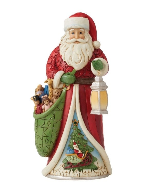 NIB Jim Shore by Enesco Santa with Toy Box Ornament 6010832