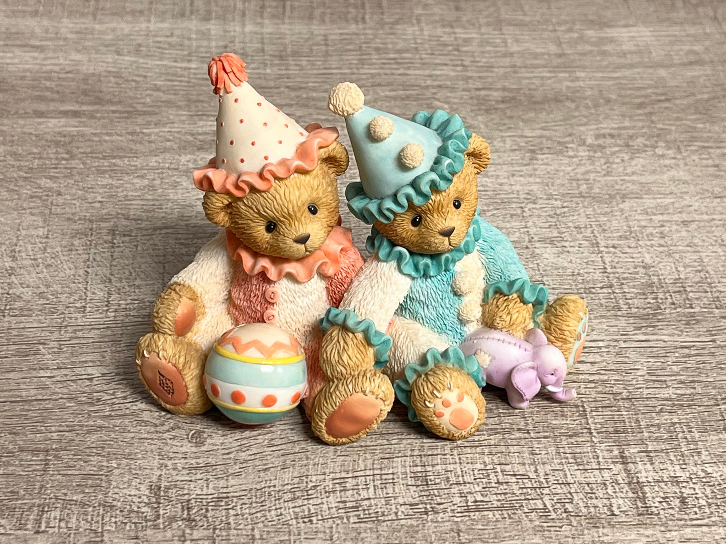 Cherished Teddies by Enesco 2000 Palmer and Charlene Clowning Around 786586