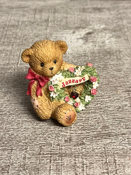 Cherished Teddies by Enesco 2003 January Sparkling Hearts Mini 111882