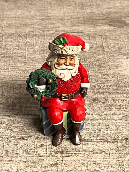 NIB Jim Shore by Enesco 2022 Santa Sitting on Gifts Mini 6011487