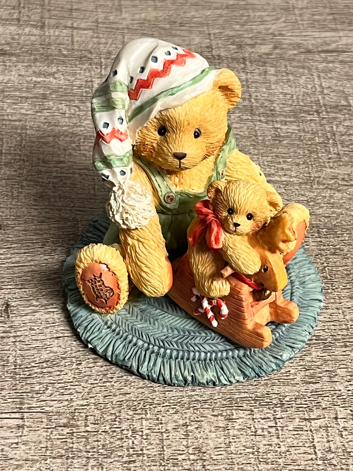 Cherished Teddies by Enesco 1993 HANS With Rocking Horse 912956