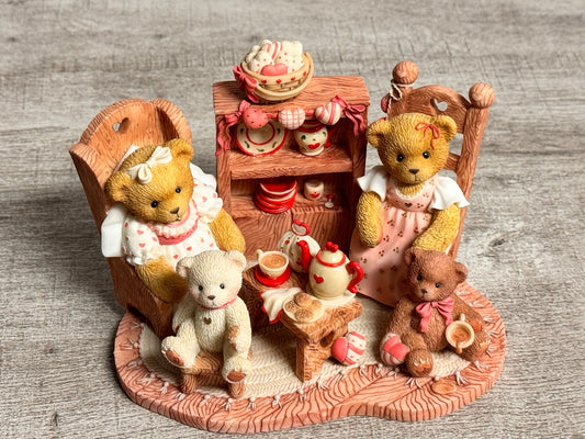 Cherished Teddies by Enesco 2000 Stephanie and Melanie Tea 482544