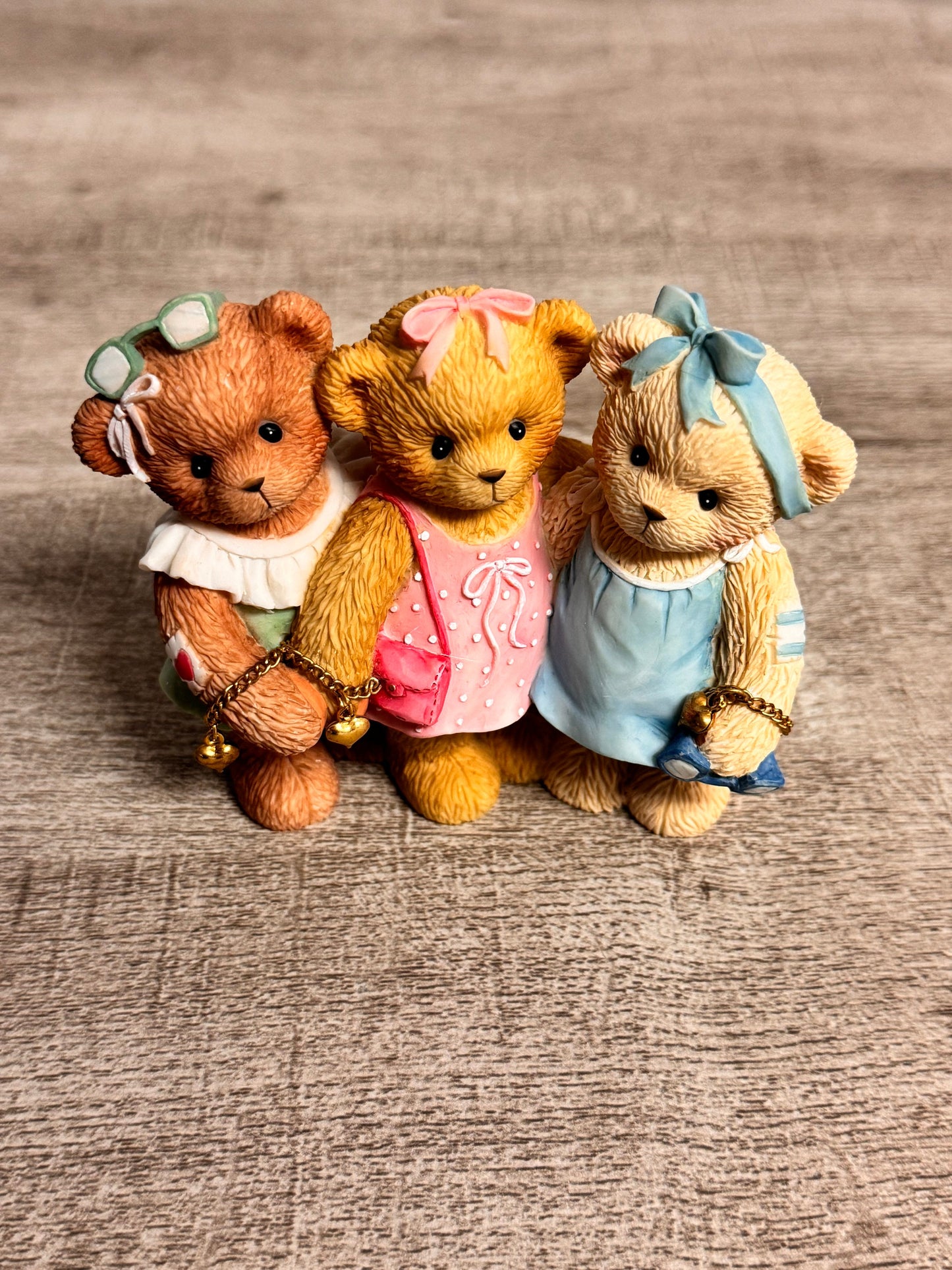 Cherished Teddies by Enesco 2005 RARE Prototype Liza, Barbie, & Ashlyn Friends Are Forever In Your Heart 4002832