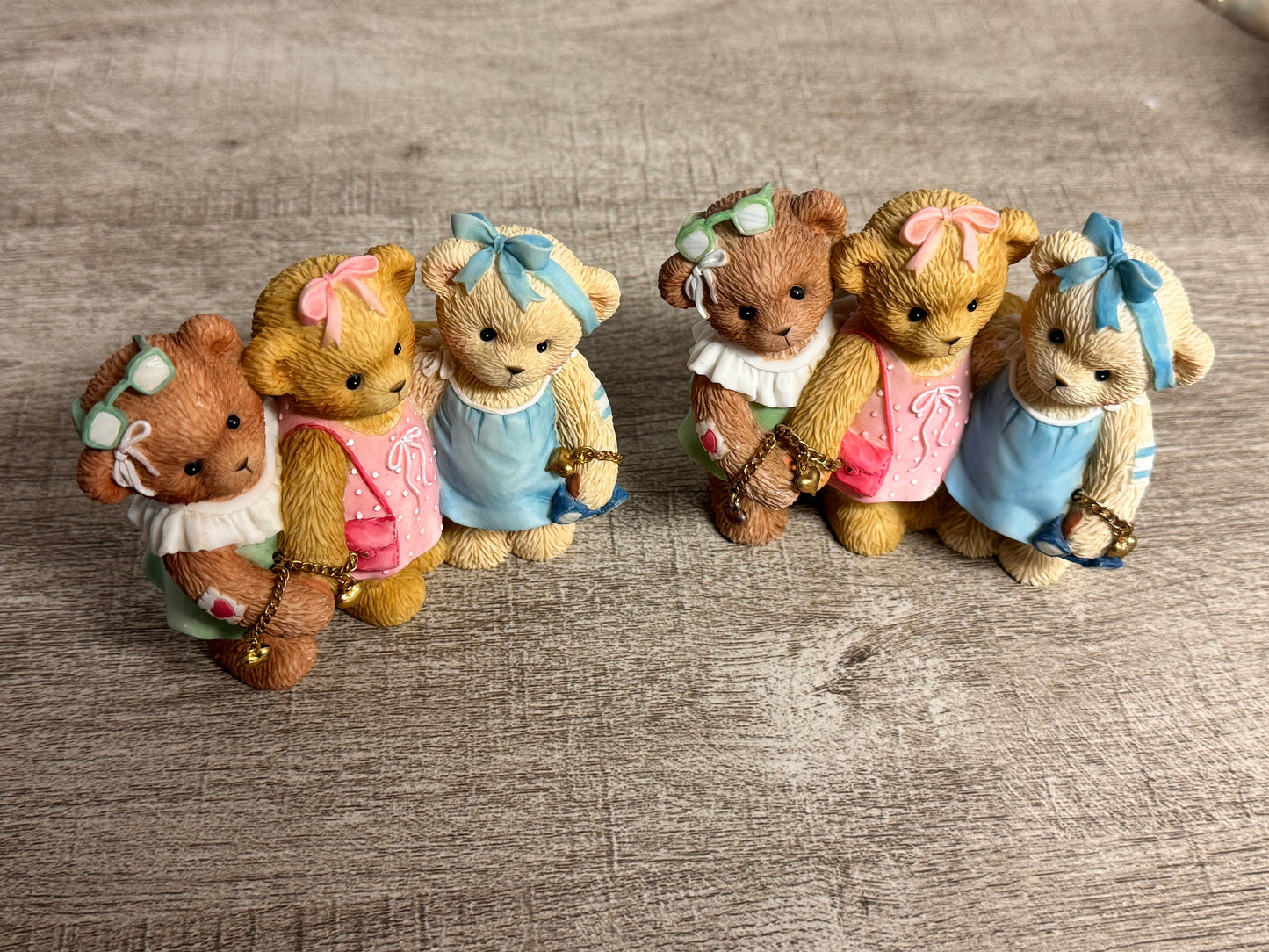 Cherished Teddies by Enesco 2005 RARE Prototype Liza, Barbie, & Ashlyn Friends Are Forever In Your Heart 4002832