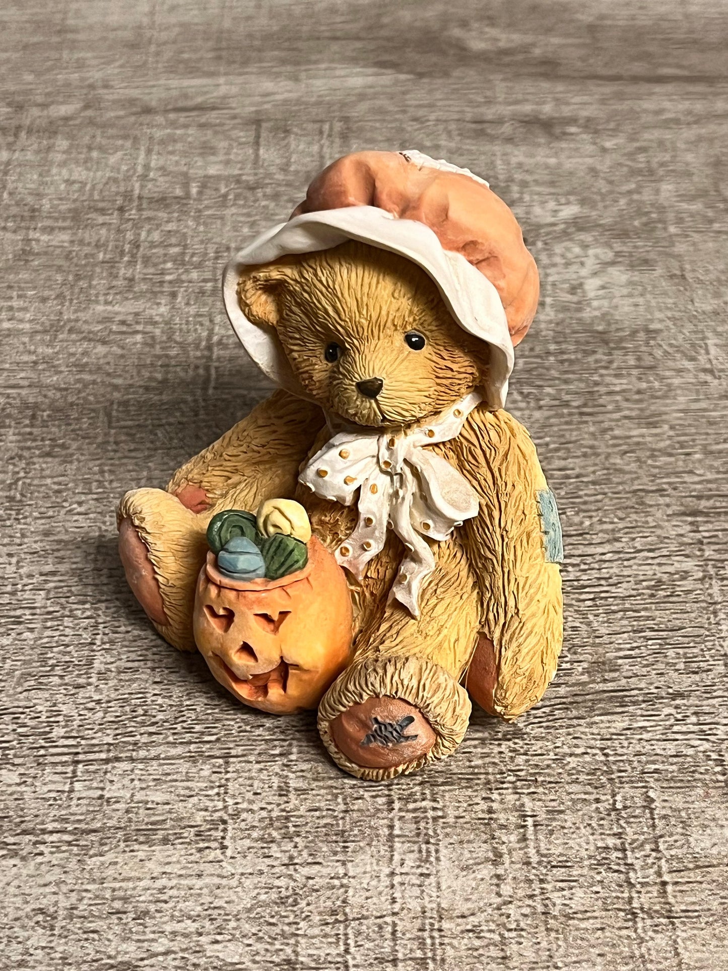 Cherished Teddies by Enesco 1996 Connie Jack-O-Lantern 912794