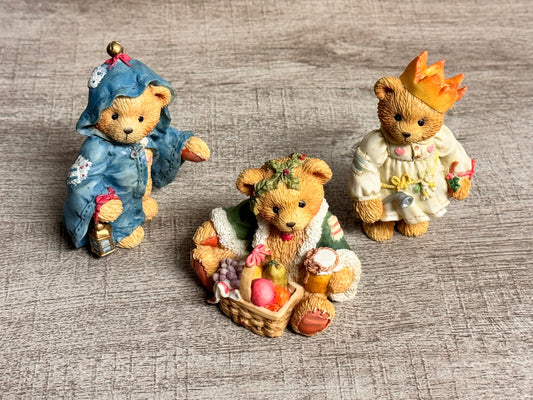 Cherished Teddies 1994 Set of 4 Gloria, Garland & Gabriel 614807