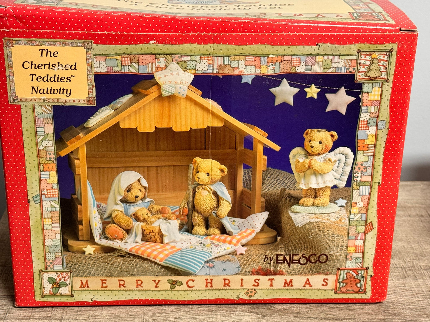 Cherished Teddies by Enesco Merry Christmas Nativity Set