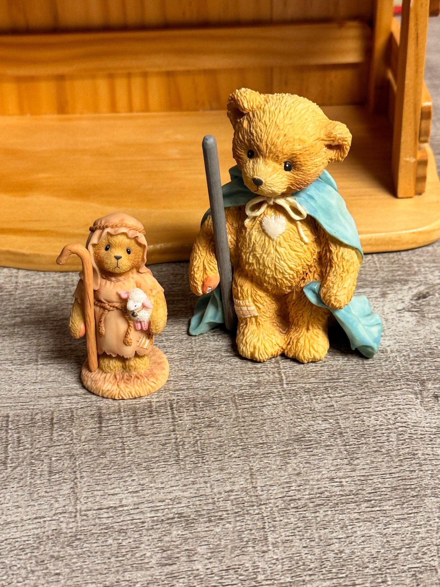 Cherished Teddies RARE Mini Merry Christmas Nativity Set of 3