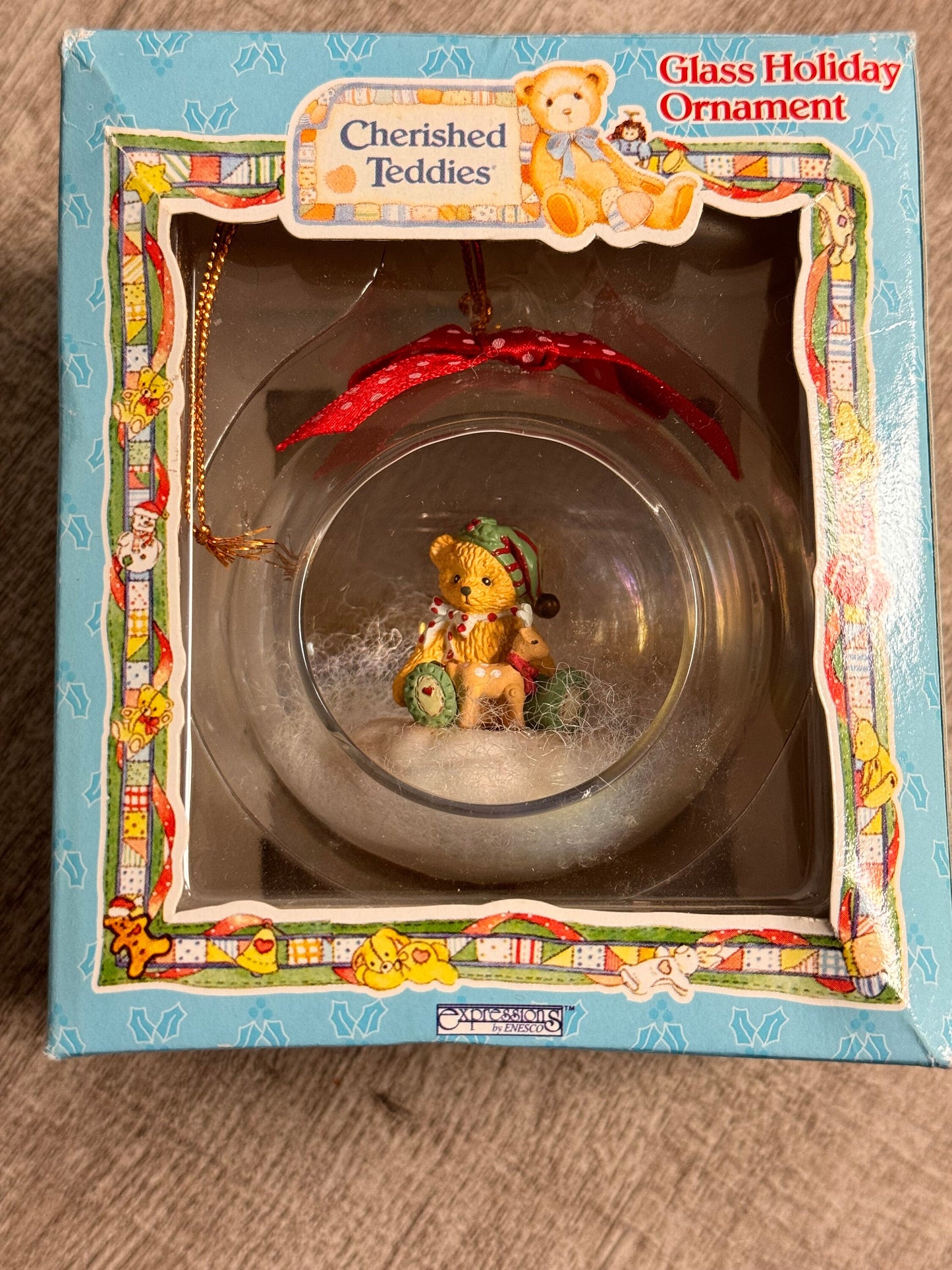 New Cherished Teddies by Enesco 1996 Elf with Reindeer Ornament 282340