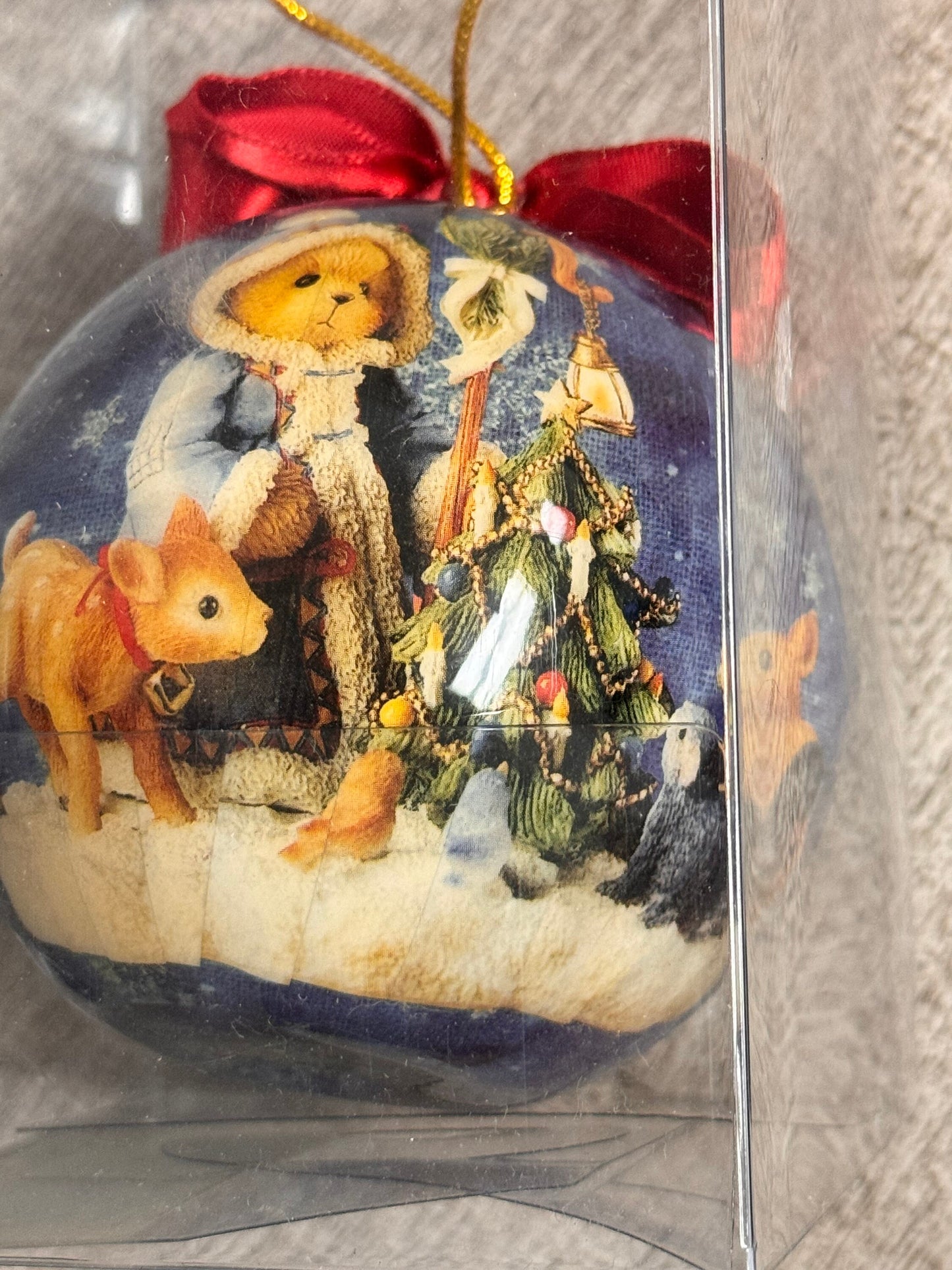 New Cherished Teddies by Enesco 1996 3" Tasha Ball Shape Ornament 282308