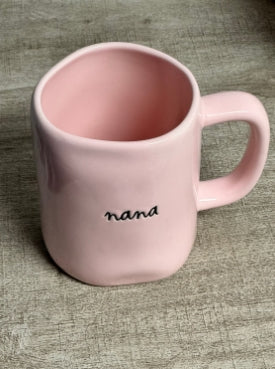 New Rae Dunn Nana Pink Mug