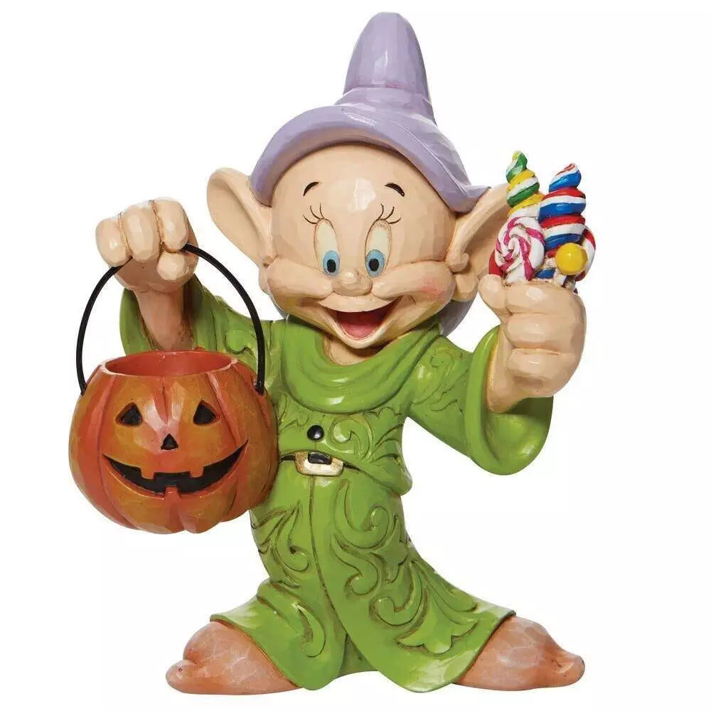 New Jim Shore Halloween Dopey Cheerful Candy Collector 6008988