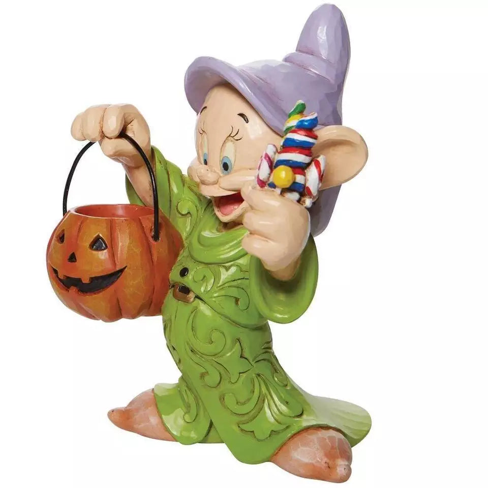 New Jim Shore Halloween Dopey Cheerful Candy Collector 6008988