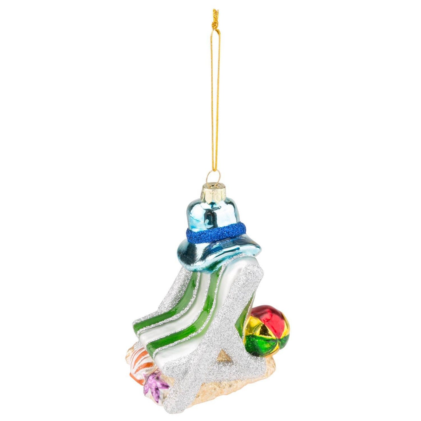 New Glass Beach Chair Ornament