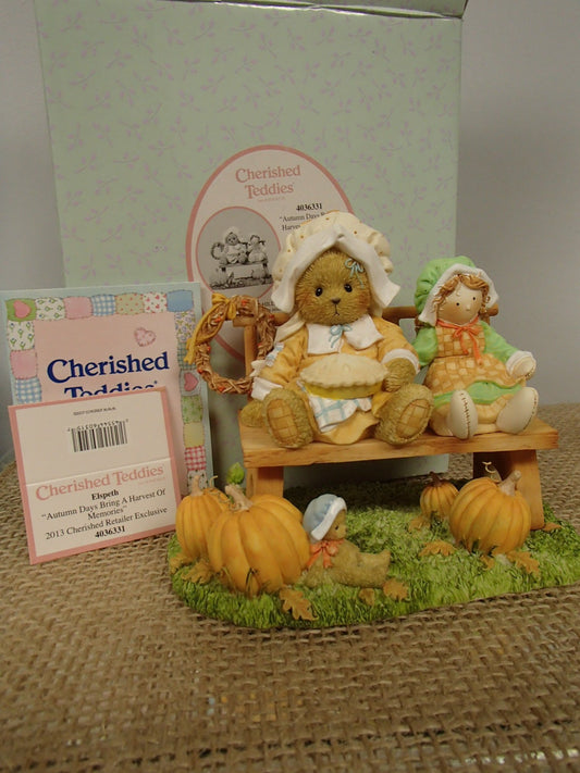 New Cherished Teddies 2013 Elspeth Retailer Exclusive Event Figurine 4036331