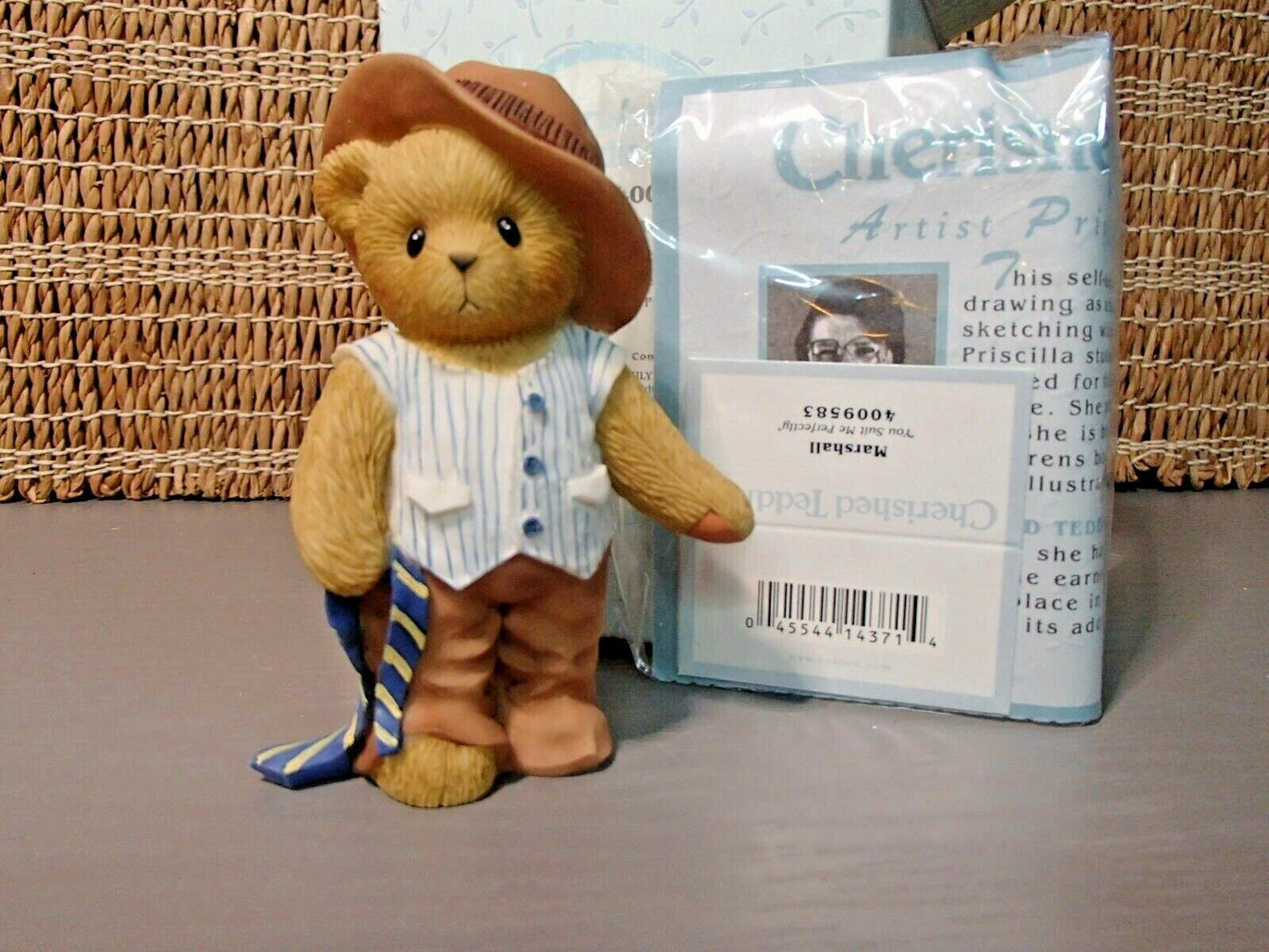 New Cherished Teddies 2007 Marshall Boy Dressed With Vest & Tie 4009583