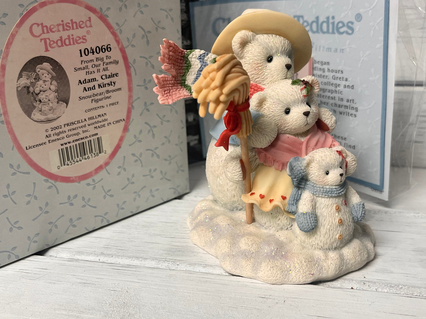 NIB 2002 Cherished Teddies Adam, Claire and Kirsty 104066