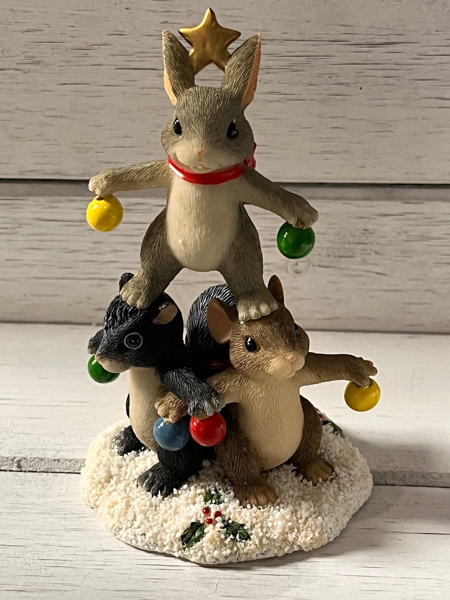 New Charming Tails Christmas Tree Trio 87/112 1999 Special Edition